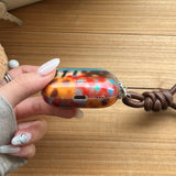 Qfdian Gloss Color Irregular Leopard Pattern Soft TPU Headphone Cover Coque for AirPods 4 New Earphone Case for AirPods 1 2 3 Pro 2