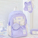 Qfdian Girl's Backpack Student New Fashion Backpacks for Girls Large Capacity School Bag Travel Bag Female Shoulder Bag for High School