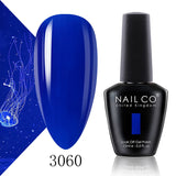 Qfdian  15ml 334 Blue Pink Colors Nail Gel Polish Soak Off UV LED Nail Lacquer Varnish Semi Permanent Nail Art Gel For Nail Art