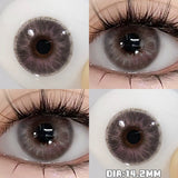 Qfdian  1Pair Real Color Eye Lenses Myopia Pink Blue Contact Lenses Eye Color Lenses Makeup Pupils Graduate Lenses Fast Shipping