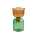 Qfdian 2pc Set Mini Vases Terrarium Hydroponic Plant Pot Glass Vase Wedding Flowers Candle Holders Decor Avocado Glass Growing Bud Vase