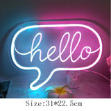 Qfdian  Led Neon Sign Crown Decorations Holiday Party Wedding Decoration Room Night Light Home Wall Bar Baby Girls Friends Birthday Gift