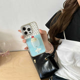 Qfdian 3D Ice Cream Stand Holder Phone Case For Iphone 16ProMax 13 14 15 16 Pro Max 16Pro 15ProMax 15Pro 14Pro Cover Fundas