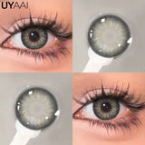 Qfdian  Color Contact Lenses Black Lens For Eye Cosmetic Woman accesories Blue Eyes Contact Makeup Beauty Colorcon Water Light