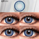 Qfdian  Color Contacts OMG Series Eyes Color Lenses Blue Beauty Contacts Makeup Green Lens Cosmetics Natual Big Black Lens 14.5mm