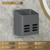 Qfdian Bathroom Cosmetics Shelf Wall Hanging Toilet Toothpaste Shelf Toothbrush Comb Storage Razor accessori doccia bathroom shelf