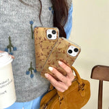 Qfdian Golden glacier ins autume flower fundas for iphone 16promax 13 14pro 16 15 pro max 15promax 13pro 14 shockproof phone case