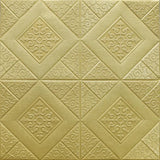 Qfdian 70 * 70cm ceiling wallpaper wall sticker 3D brick self-adhesive waterproof and moisture-proof  foam wallpaper home decoration