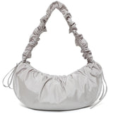 Qfdian Fashion Simple Pleated Women Cloud Bags Vintage Y2k Aesthetic Casual Handbags 2025 All Match Streetwear Trendy Shoulder Handbags