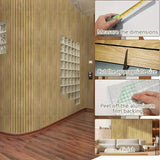 Qfdian  1 Roll 40cmx3meters Self-Adhesive Wall Panel Sxp Foam Stickers Peel and Stick 3D Wall Sticker Easy to DIY Suitable for Ceiling,