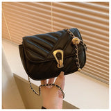 Qfdian Women Chain Small Square Bag 2025 New Fashion Single-shoulder Bag Shopping Outdoor Crossbody Bag