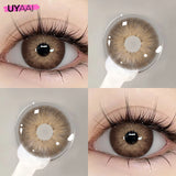 Qfdian  Contact Lenses Beauty Black Lens Makeup PATTAYA Green Lens Blue Eyes Color Lenses Natural Brown Lens Cosmetics Gray Eyes