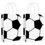 Qfdian  12 Pieces Gift Bags with Handle, Paper Treat Candy Bag Glow in The Dark Favor Bags For Glow Theme Party Decoration Supplies