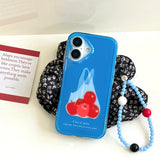Qfdian New Arrival Fruit Phone Case Bracelet Pendant For Iphone 16ProMax 16Pro 13 14 15 16 Pro Max 14ProMax 15Pro 15ProMax Cover
