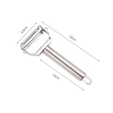 Qfdian 1pcs Stainless Steel Multi-function Peeler Slicer Vegetable Fruit Potato Cucumber Grater Portable Sharp Kitchen Accessories Tool