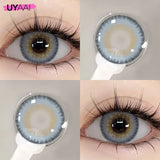 Qfdian  Color Contact Beauty OMG Series Colorcon Black Lens Big Eyes Cosmetic Green Lenses Colorcon NEW NAJIA Series Blue Pupils