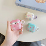 Qfdian  Cute pink stars are suitable for airpods 4th generation noise reduction earphone cover Apple 2/3 third generation
