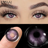 Qfdian Hot Sales Colored Pupils for Eyes Green Eye Lenses 1 Pair Blue Colored Contacts Brown Natural Fashion Lenses Beauty Lense