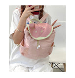 Qfdian Nylon Contrast Color Patchwork Schoolbags Women Students All Match Travel Bags Cartoon Casual Y2k Aesthetic Backpacks Trendy