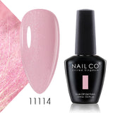 Qfdian  15ml 334 Blue Pink Colors Nail Gel Polish Soak Off UV LED Nail Lacquer Varnish Semi Permanent Nail Art Gel For Nail Art