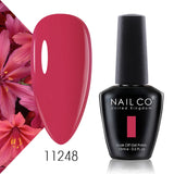 Qfdian  15ml 334 Blue Pink Colors Nail Gel Polish Soak Off UV LED Nail Lacquer Varnish Semi Permanent Nail Art Gel For Nail Art