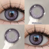 Qfdian  2PCS Silver Knight Contact Lenses for Eyes Rainbow Colored Eye Lenses Beauty Pupils Gradient Contact Lenses Optical Lens