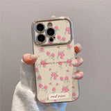 Qfdian  Summer Floral  Phone Case ,For IPhone 16 Pro 15 13 14 12 11 Pro Max 14 Plus ,Soft Drop-resistant Cover Protective Case