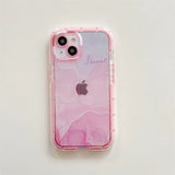 Qfdian Super Shockproof Gradient Marble Bumper Phone Case For iPhone 14 11 12 13 15 Pro XS Max X XR Clear Soft Silicone Back Cover Case