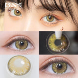 Qfdian 2Pcs New Contact Lenses for Eyes with Diopter Diameter 14.0mm Myopia Eyes Colored Lenses Makeup Yearly Use Fast Shipping