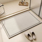 Qfdian Bathroom Carpet Toilet Foot Mats Absorbent Bathroom Mat Diatom Mud Floor Mat Non-Slip Bath Rug Toilet Doormat Quick Drying Rugs