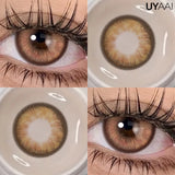 Qfdian  Color Contact Lenses Beauty Makeup Colorcon Fashion Blue Eyes Lenses Green Eyes Contact Natural Brown Lenses For Eyes