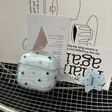 Qfdian  Korean Transparent Graffiti Star Suitable For Headphone Protective Case Airpods4 Wireless Bluetooth Headphone Case Airpods3