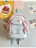 Qfdian Japanese Ins Transparent Ita Bags Kawaii Women Y2k Aesthetic Sweet Mini Backpacks Fashion All Match Cute Girls Schoolbags Trendy