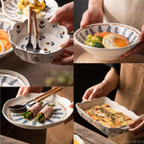 Qfdian  Japanese Hand-painted Flower Tableware, Ceramic Dessert Dishes, Dessert Pastry, Heart, amphora Plate, Lace Bowl, Retro, Creative