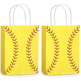 Qfdian  12 Pieces Gift Bags with Handle, Paper Treat Candy Bag Glow in The Dark Favor Bags For Glow Theme Party Decoration Supplies