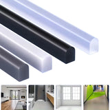 Qfdian  1PC 2m/78.74inch Water Retaining Strip Bathroom Sealing Stopper Shower Dam Retaining Non-slip Dry And Wet Separation Flood Barri
