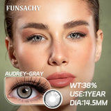 Qfdian  1Pair New Colored Contact Lenses for Eyes Big Black Eye Lens Natural Yearly Cosmetics Beauty Women Men Pupils Fast Ship