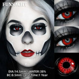 Qfdian  Cosplay Dragon Contact Lenses for Eyes Anime Role Playing Lens Halloween Cosplay Black Contacts Yearly Cosmetics Pupils