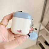 Qfdian Korea lucky case for apple airpods 4 2024 cute headphone cover for airpods 1/2/3 pro 2nd wireless bluetooth charging box shell
