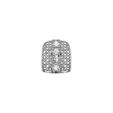 Qfdian Fashion CZ Stone Vertical Bar Teeth Grillz Braces Hip Hop 4 Zircon Tooth Caps Dental Grills For Women Men Jewelry