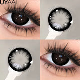 Qfdian  Contact lenses Makeup Color Contacts Lens Colorcon Water Light Cosmetics Blue Eyes Lens Beauty Green Pupils Fashion Eyes