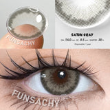 Qfdian  1 Pair Colored Contact Lenses Eye Color Lenses Natural Lenses Pupils Brown Blue Grey Fashion Lens Yearly Cosmetics Lens