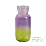 Qfdian Mini Glass Table Vase Creative Flower Vase Decorative Glass Bottles Wedding Centerpieces Home Decor Vase Decoration Home