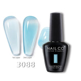Qfdian  15ml Semi-permanent Rubber Base For UV Gel Nails Polish Manicure LED Hybrid Enamel Lakiery Hybrydowe Vernis Gel Varnishes