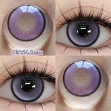 Qfdian  2pcs Myopia Color Contact Lenses for Eyes with Prescription Beauty Pupils Makeup Eye Color Lenses Fashion Blue Lenses