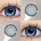 Qfdian 2Pcs Natural Color Contact Lenses for Eye with Myopia Power High Quality Eyes Contacts Lens Beautiful Pupil