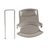 Qfdian  Stainless Steel Pan Pot Cover Stand Silver Color Soup Spoon Holder Drain Rack Stove Organizer Storage Kitchen Accessories