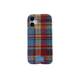 Qfdian  Vintage Plaid Phone Case,for Iphone 17 Promax 17pro 14 15 16 14 13 12 11 Promax ,Fabric Ins Cover Shockproof Cover Cases