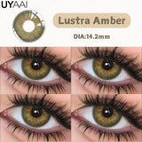 Qfdian  NEW Color Contact Lenses For Eyes Beauty Color Contact Cosmetic Beauty Natural Color Pupils Black Lens Big Eyes Green lens