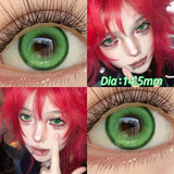 Qfdian  2pcs/pair Beauty Purple Contact Lens for Eyes Blue Pupil Cosplay Makeup Lens  Anime Red Eye Lens Halloween Green Contact